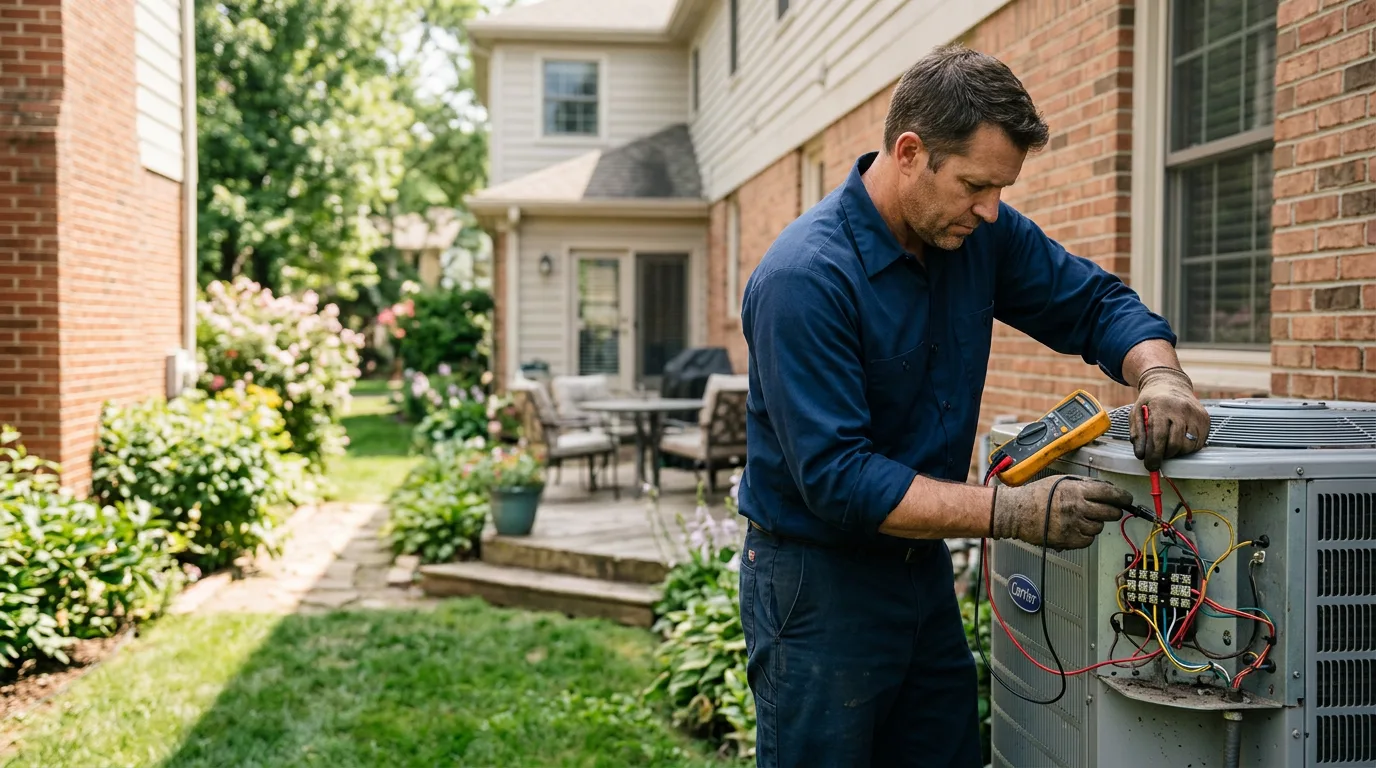HVAC technician working near West Leisenring, PA